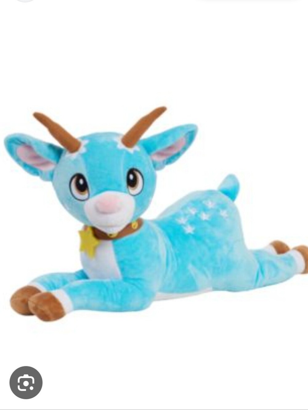 Macy's Tiptoe Blue Starry Reindeer Plush Toy